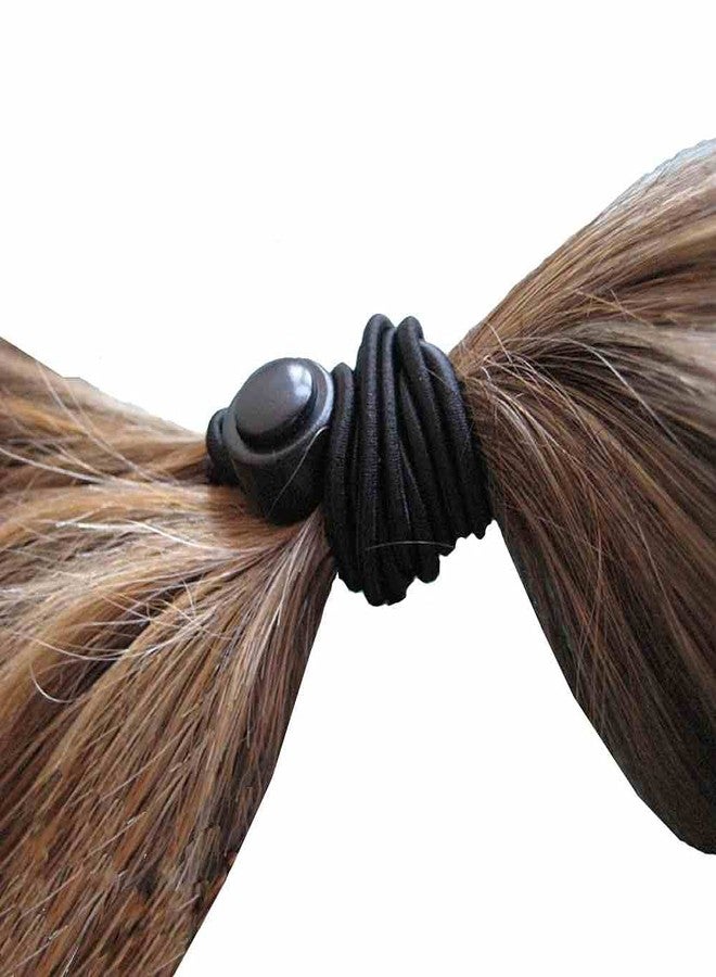 active hands 1-Up One-Handed Hair Tie (Black/Black) 3-pack - Image 2